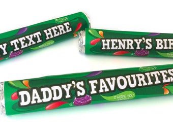 Personalised Fruit Pastilles Sweets - Wedding Favours - Place Name Settings - 4th Anniversary