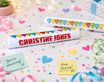 Giant Personalised Love Heart Sweets - Wedding table, Birthday gift - Valentine's or Galentines
