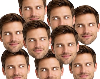 Personalised Photo Face Masks – Party, Hen do, Stag do, Birthday (Ready to Wear)