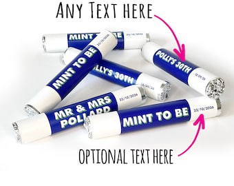 Sugar-Free Polo Mints - Personalised: Wedding Favors, Place Names, Diabetic
