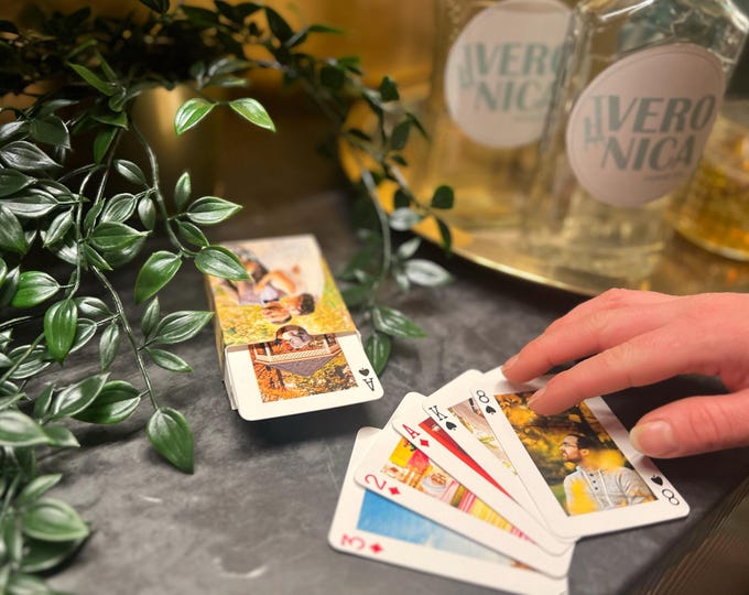 TENDANCE ! Jeu de cartes personnalisé avec boîte personnalisée ! Mariage - Anniversaire en papier, Remplissage de bas