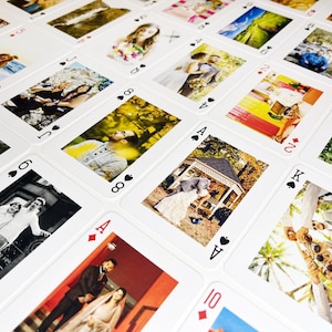 Trending! Custom Personalised Playing Cards with Box – Unique Father’s Day Gift, Guest Book Alternative & Corporate Gift Idea