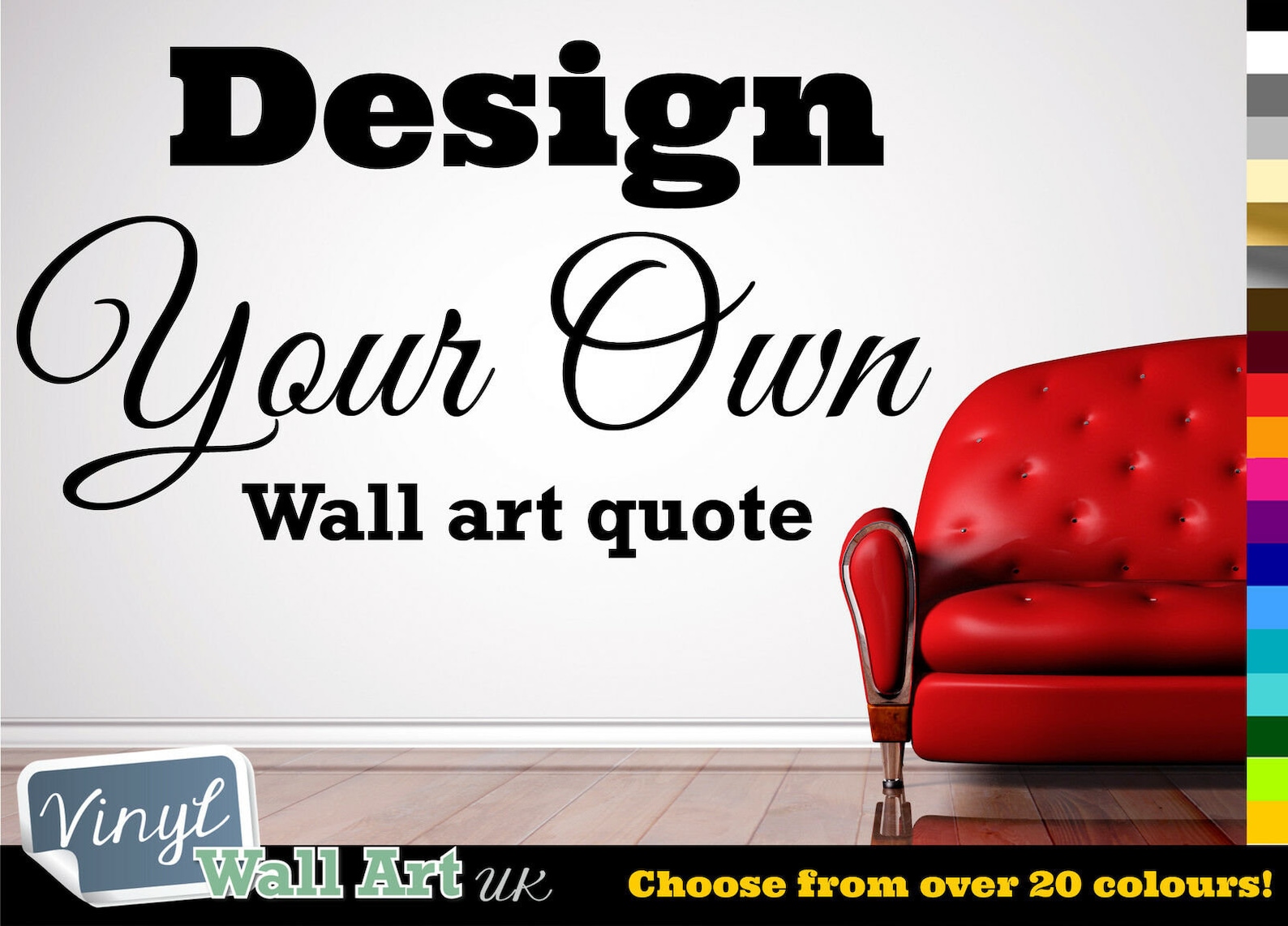 FULLY PERSONALISED Custom Vinyl Wall Art Sticker Decal - Etsy UK