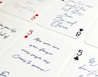 Wedding Guest Book,  Photo Playing Cards Deck - Game Props, Wedding memories