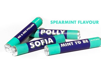 Personalised Spearmint Polo Mints: Stocking filler, Wedding and Corporate