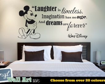 Kids Bedroom Wall Quote - Laughter Is Timeless -  Vinyl Wall Art Sticker Decal