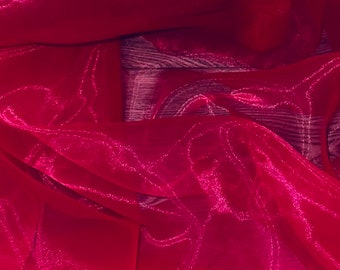 Hot Pink Organza Fabric 58'' PRICE PER METER