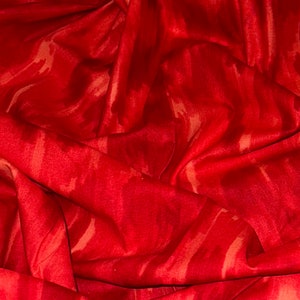 Red Orange Tie Dye Blender Fabric 45&#39;&#39; PRICE PER METER
