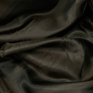 Mocha Brown Black Shot Satin Fabric 58&#39;&#39; PRICE PER METER