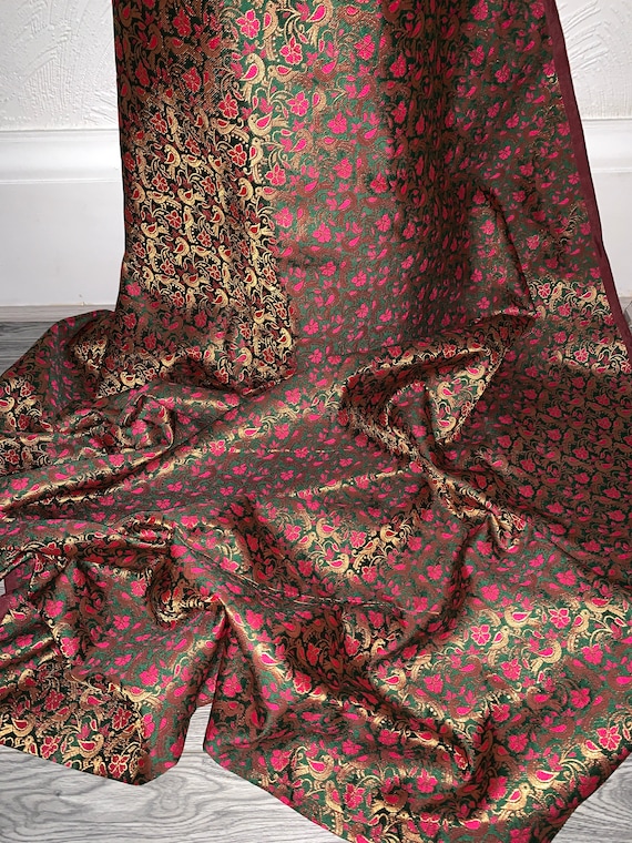 New Designer Multicoloured Jacquard Brocade Lurex Fabric 58” 148cm 