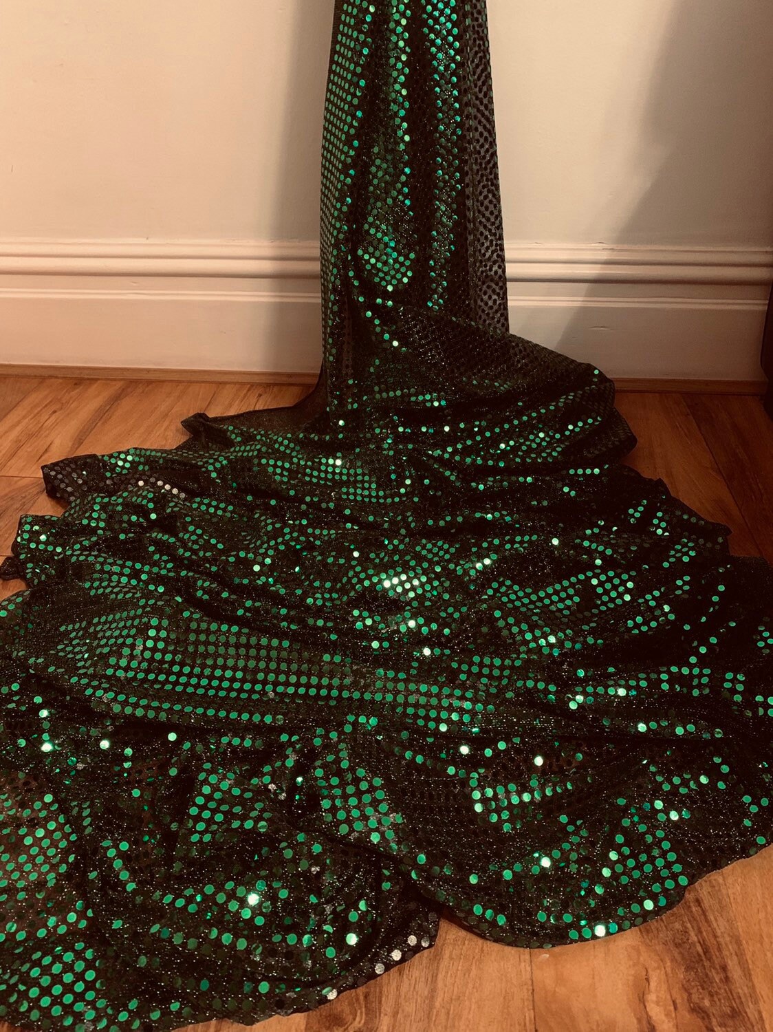 emerald green sequin