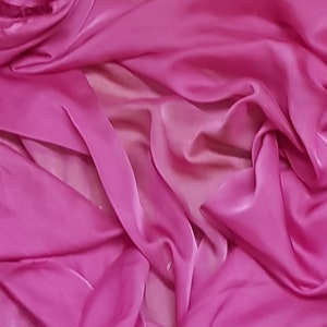 Hot Pink Cationic Chiffon Fabric 58&#39;&#39; PRICE PER METER