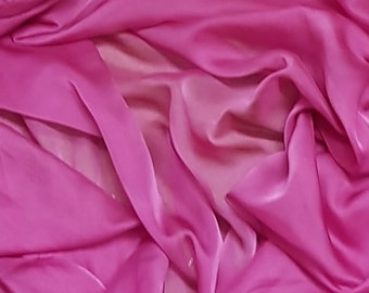 Hot Pink Cationic Chiffon Fabric 58'' PRICE PER METER