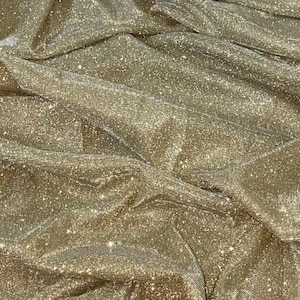 Gold Glitter Lurex Fabric 58'' PRICE PER METER