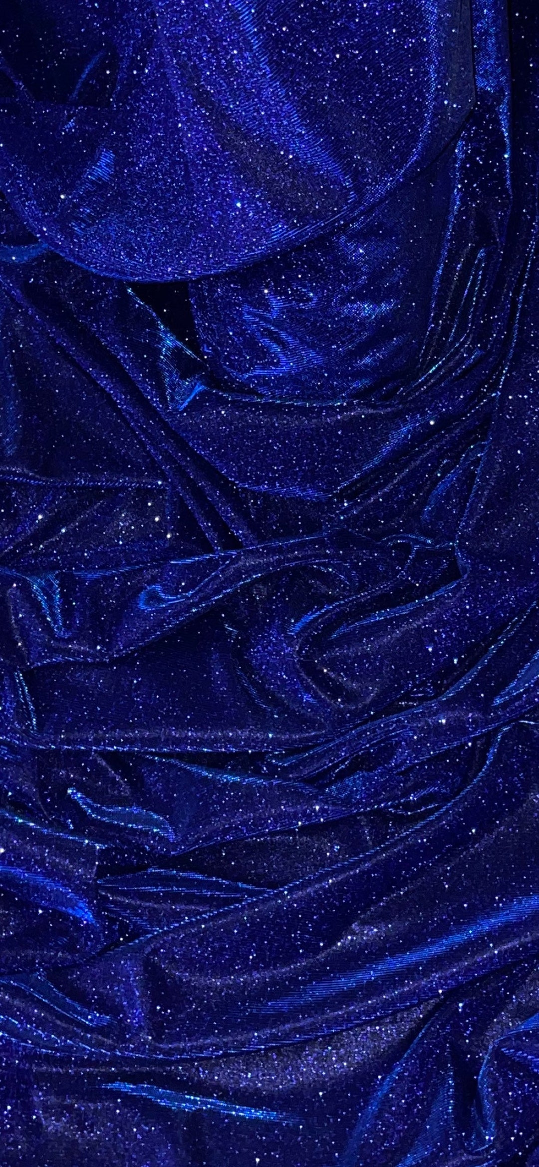 Buy Royal Blue Glitter Lurex Fabric 58'' PRICE PER METER Online in