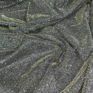 Grey Yellow Glitter Lurex Fabric 58'' PRICE PER METER
