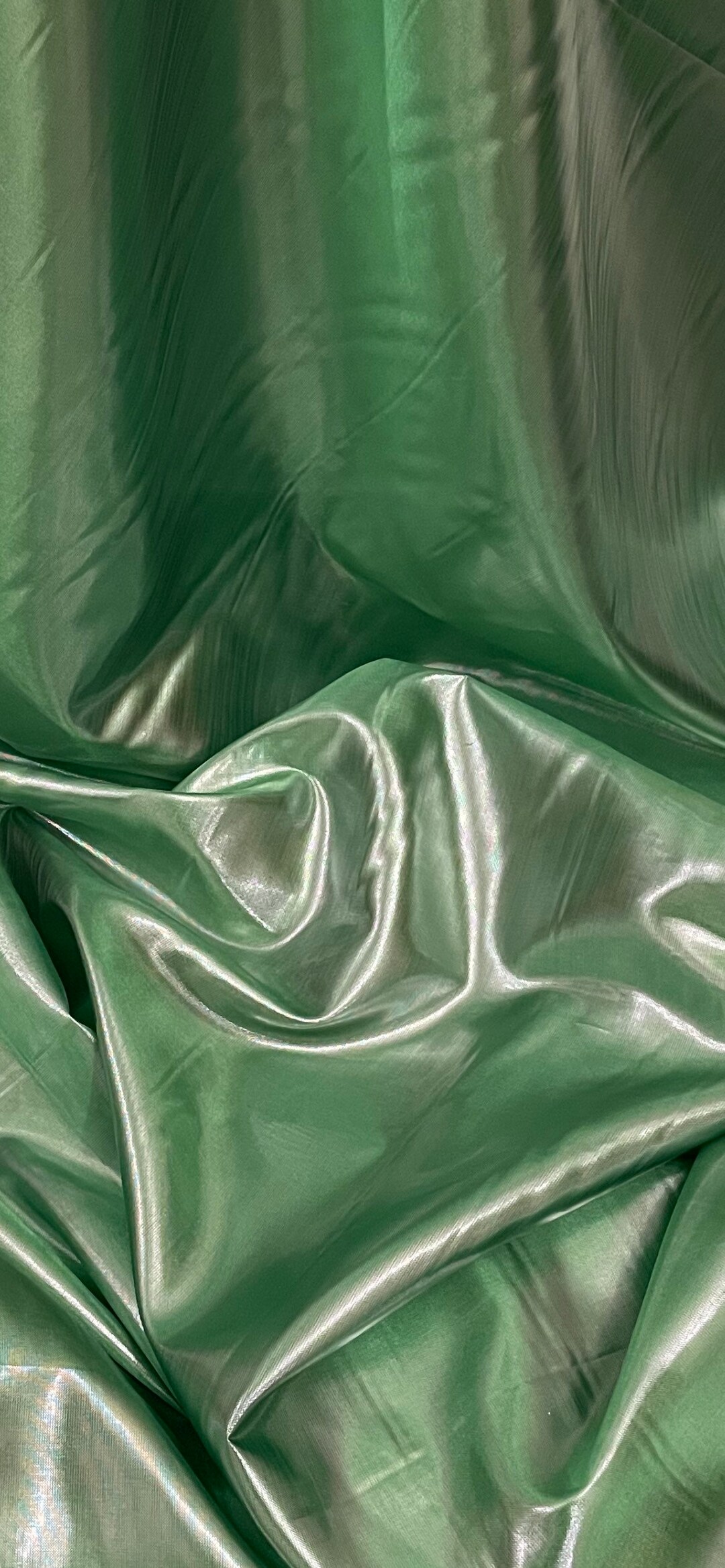 Smaragdgrün Silber Foil Lame Stoff 58 '' PREIS PRO Etsy.de