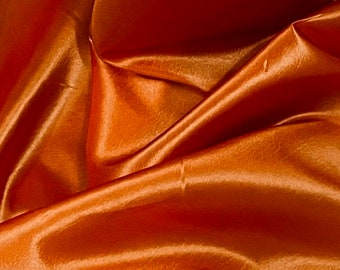 Dark Orange Shiny Premium Taffeta Fabric 58’’ PRICE PER METER