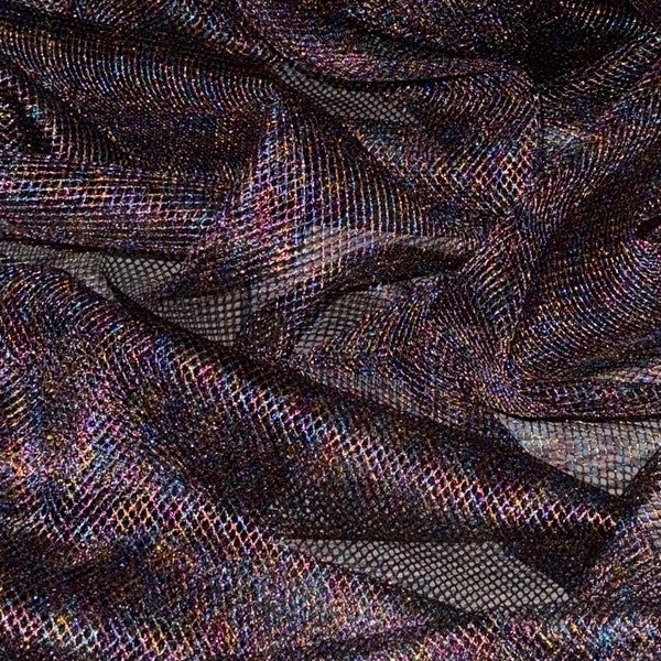 Tissu en maille/filet en résille multicolore 58'' PRIX PAR MÈTRE