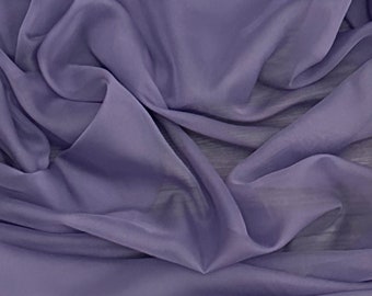 Lilac Cationic Chiffon Fabric 58'' PRICE PER METER