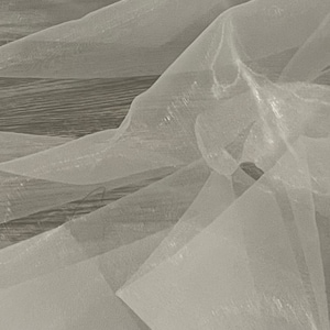 White Organza Fabric 58&#39;&#39; PRICE PER METER