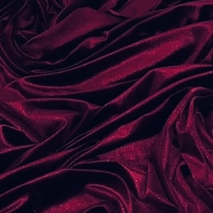 CLARET Cotton Velvet Fabric by the Yard, Velveteen Fabric, Velvet Cloth,  for Cushions Raspberry Colour 