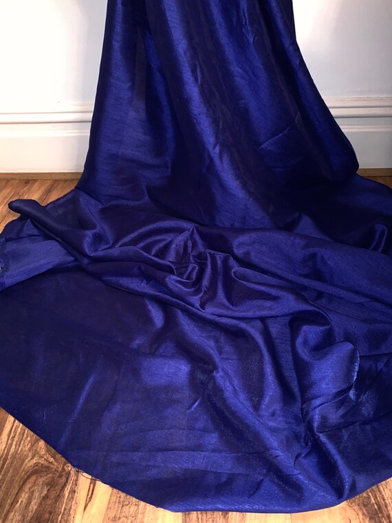 HANDLOOM 100/% SILK DUPION 54/" wide YELLOW BY HALF MT