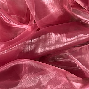 Pink Organza Fabric 58&#39;&#39; PRICE PER METER