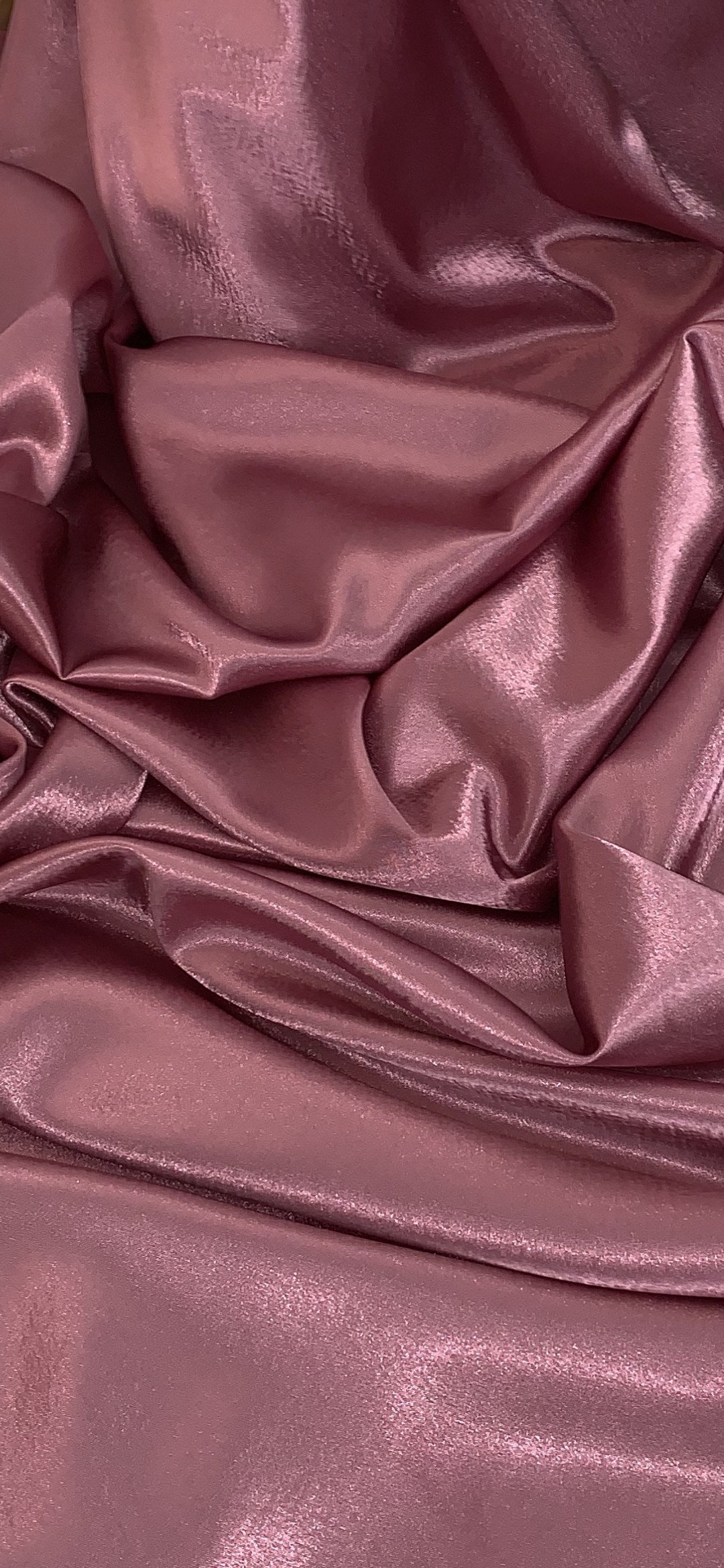 Deux Par Deux Pleated Lame Fabric Loose Dress Sparkling Rose Deux Par Deux Pleated Lame Fabric Loose Dress Sparkling Rose
