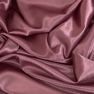 Dark Dusty Pink Crepe Back Satin Fabric 58&#39;&#39; PRICE PER METER