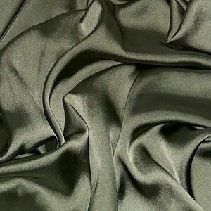 Sage Green Charmeuse Satin Fabric 58&#39;&#39; PRICE PER METER