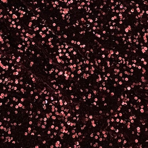 Tecido de veludo vermelho vinho com lantejoulas brilhantes 58&quot; preço por metro