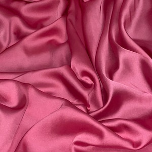 Pink Charmeuse Satin Fabric 58&#39;&#39; PRICE PER METER
