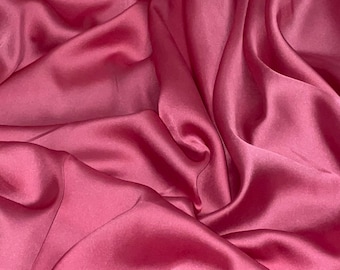 Pink Charmeuse Satin Fabric 58'' PRICE PER METER
