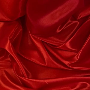 Red Shiny Premium Taffeta Fabric 58’’ PRICE PER METER