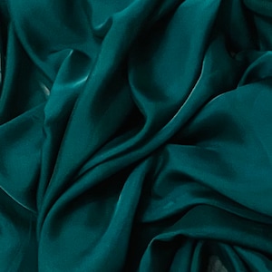 Forest Green Cationic Chiffon Fabric 58&#39;&#39; PRICE PER METER