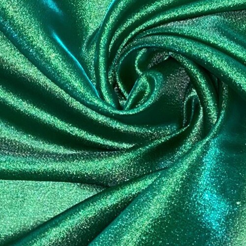 Green Magenta Metallic Organza Fabric main image 0