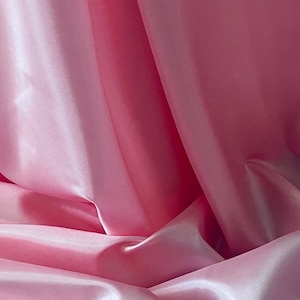 Baby Pink Habotai Silk Lining Fabric 45’’ PRICE PER METER