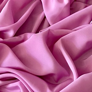 Pink Crepe De Chine Fabric 45&#39;&#39; PRICE PER METER