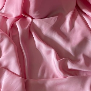 Baby Pink Charmeuse Satin Fabric 58&#39;&#39; PRICE PER METER