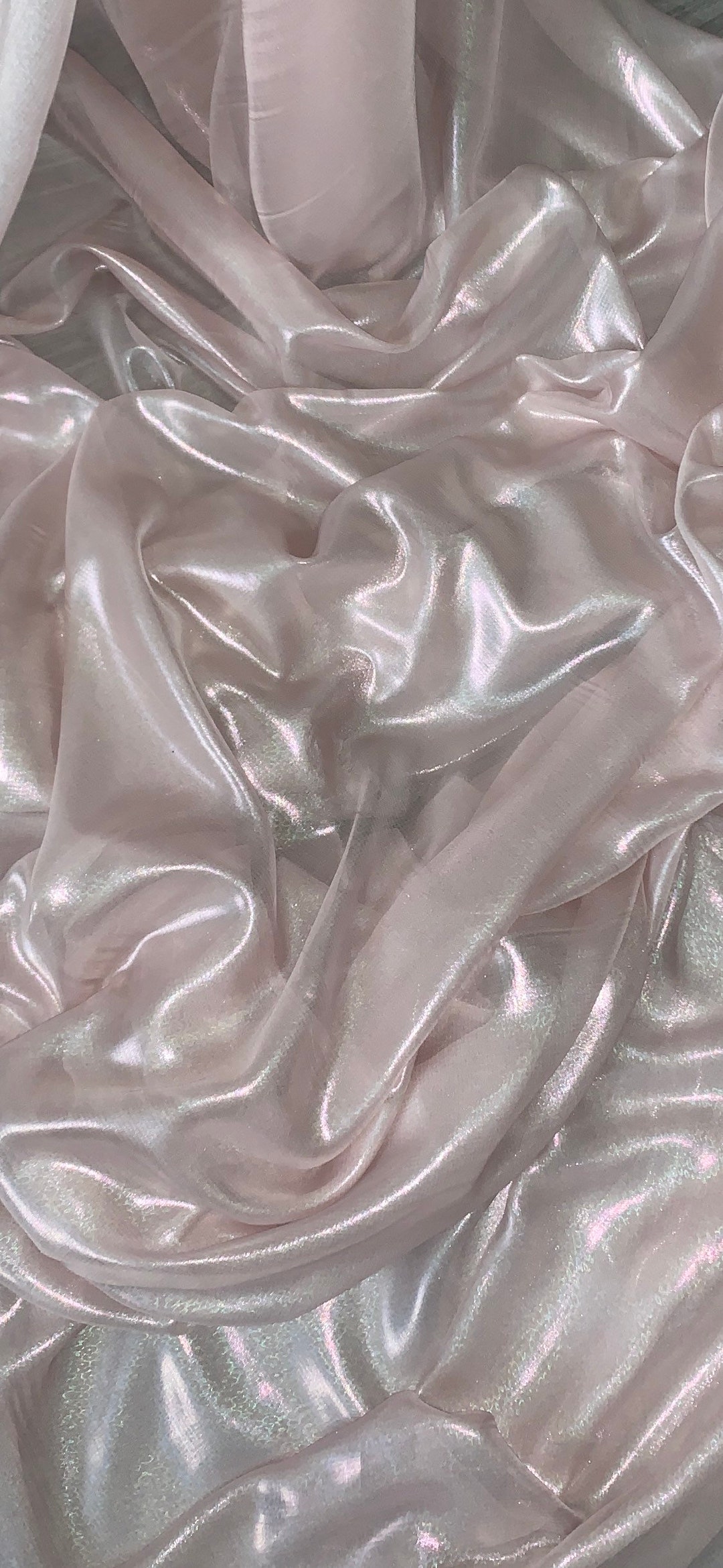 Baby Pink Shimmer Chiffon Fabric 58'' PRICE PER METER - Etsy UK