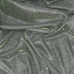 Sage Green Silver Glitter Lurex Fabric 58&#39;&#39; PRICE PER METER