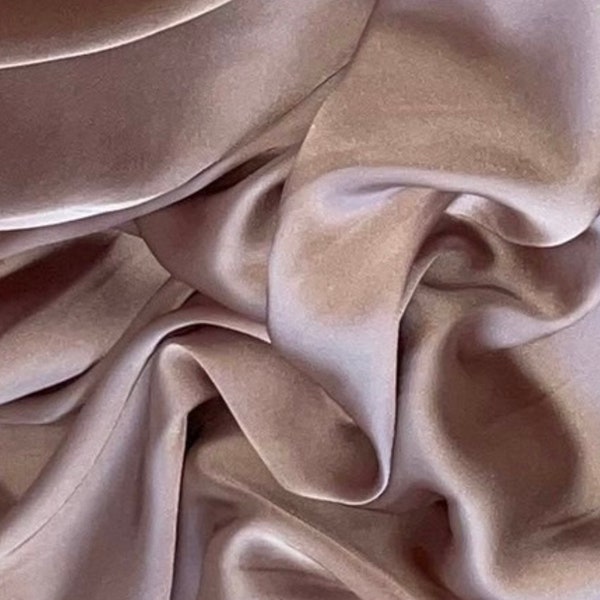 Light Dusty Pink Charmeuse Satin Fabric 58'' PRICE PER METER