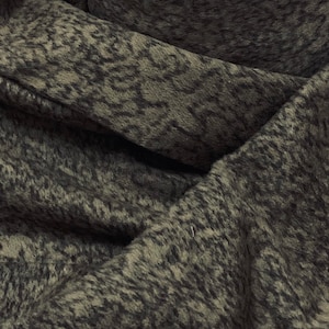Mocha Brown Grey Animal Wool Fabric 58&#39;&#39; PRICE PER METER