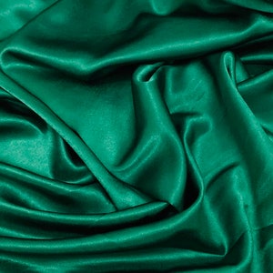 Forest Green Crepe Back Satin Fabric 58&#39;&#39; PRICE PER METER