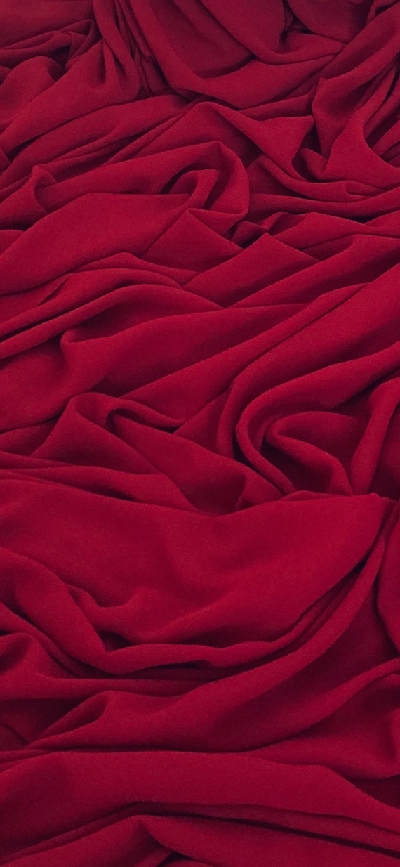Red georgette fabric deals