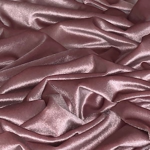 Dusty Salmon Pink Luxury Plain Cotton Linen Fabric 10 Colours