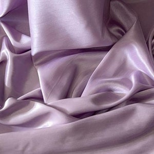 Lilac Shantung Faux Silk Fabric 58&#39;&#39; PRICE PER METER