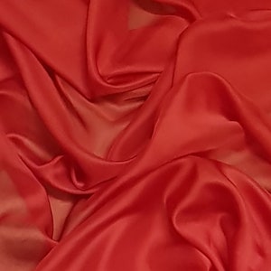 Tela de gasa catiónica roja 58'' PRECIO POR METRO
