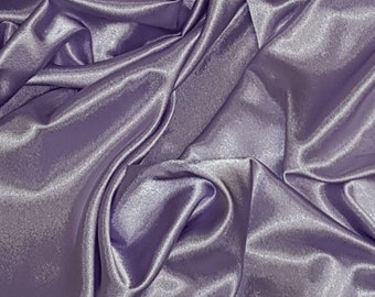Lilac Crepe Back Satin Fabric 58'' PRICE PER METER
